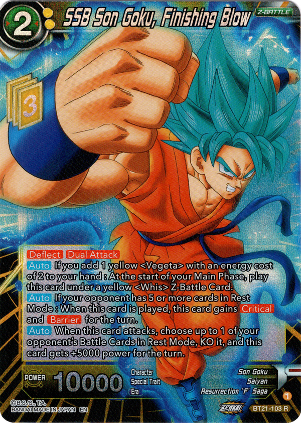 SSB Son Goku, Finishing Blow - BT21-103 - Wild Resurgence - Foil - Card Cavern