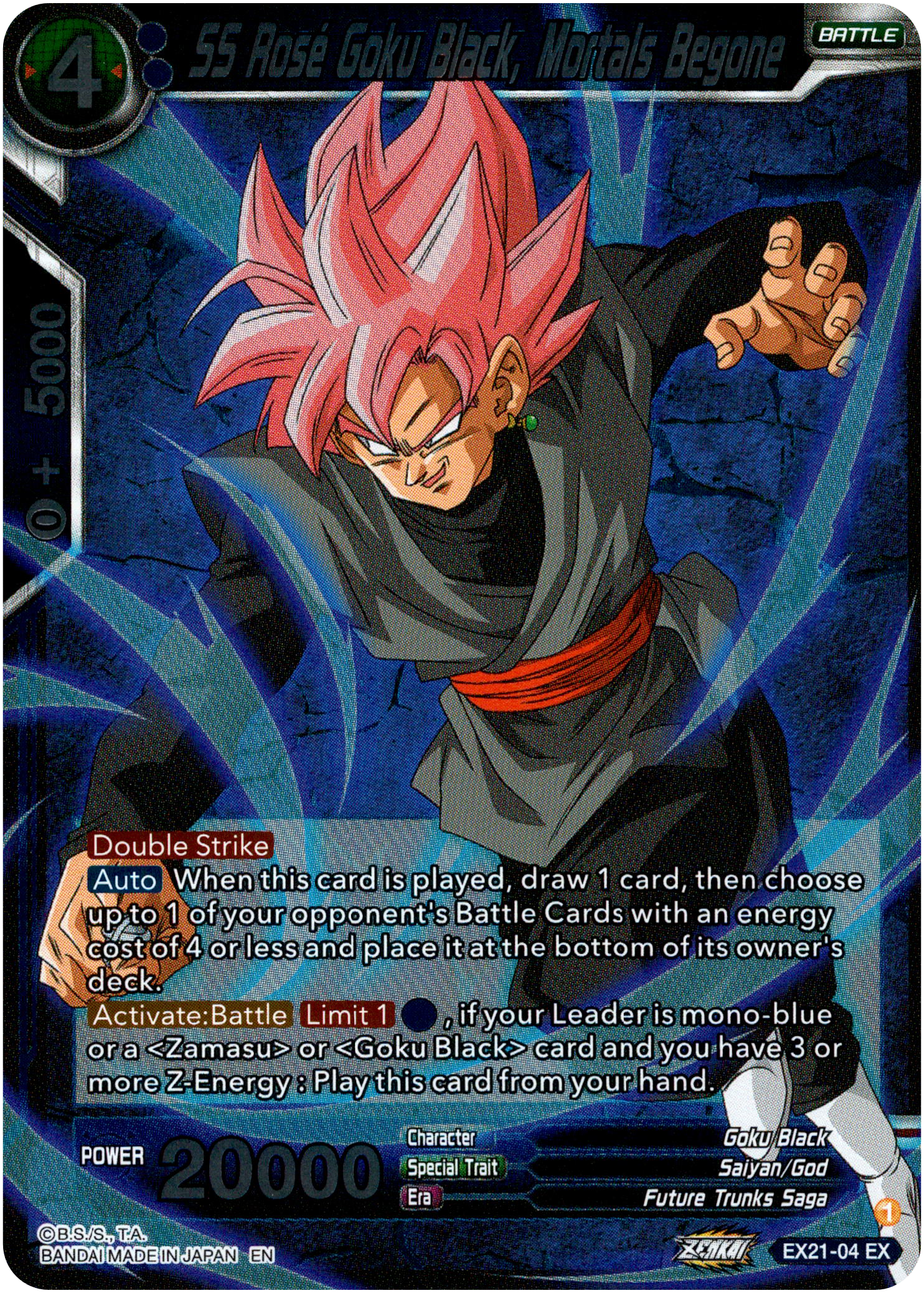 SS Rose Goku Black, Mortals Begone - EX21-04 - 5th Anniversary Set - Foil - Card Cavern