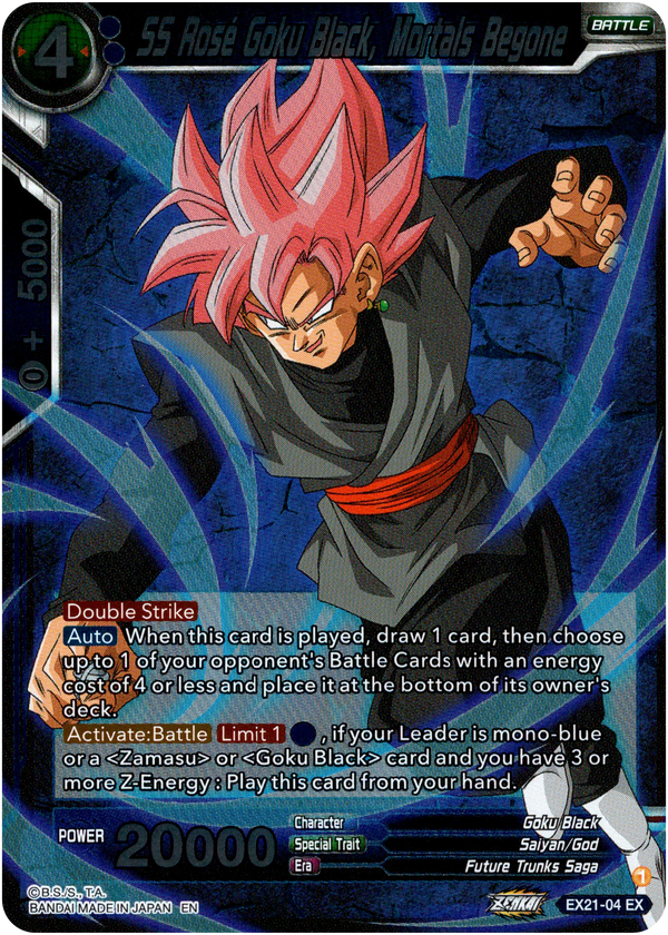 SS Rose Goku Black, Mortals Begone - EX21-04 - 5th Anniversary Set - Foil - Card Cavern