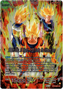 Son Goku & Vegeta & Trunks // SS Son Goku, SS Vegeta, & SS Trunks, the Ultimate Team - BT19-001 - Fighter's Ambition - Foil - Card Cavern