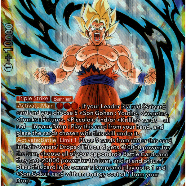 SS Son Goku, Spirit Bomb Absorbed - BT19-008 - Fighter's Ambition - Fo Card Cavern Trading Cards, LLC SS Son Goku, Spirit Bomb Absorbed - BT19-008 - Fighter's Ambition - Fo Card Cavern Trading Cards, LLC