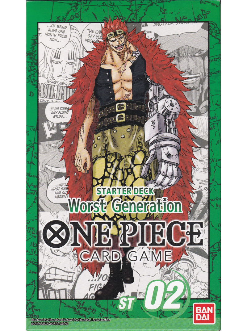 Worst Generation ST02 Starter Deck - One Piece Card Game  Card Cavern  Trading Cards, LLC