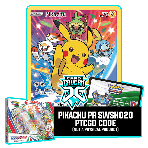 Sword & Shield Figure Collection - Pikachu SWSH020 - PTCGO Code  Card  Cavern Trading Cards, LLC