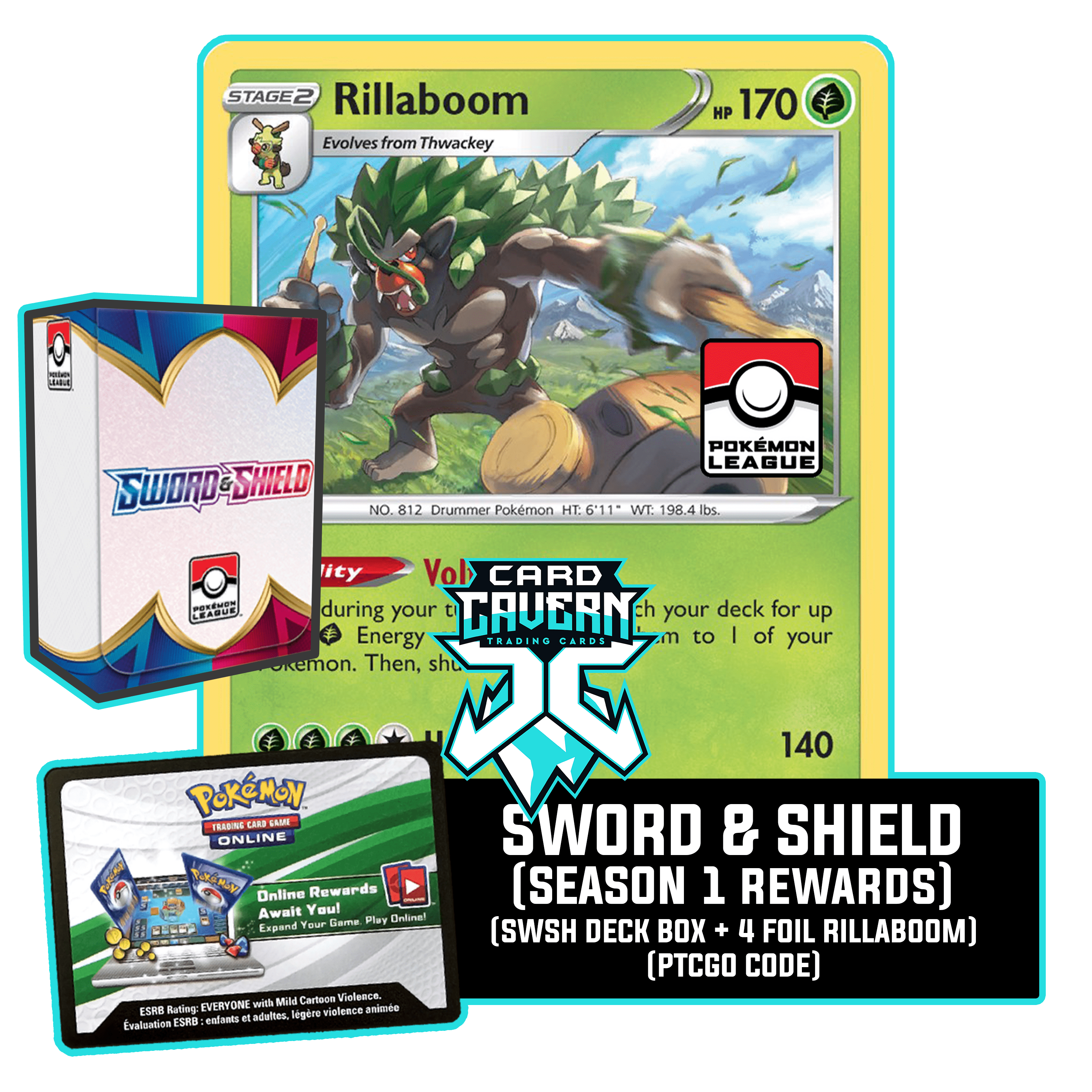 Sword & Shield Season 1 PTCGO Code - Card Cavern