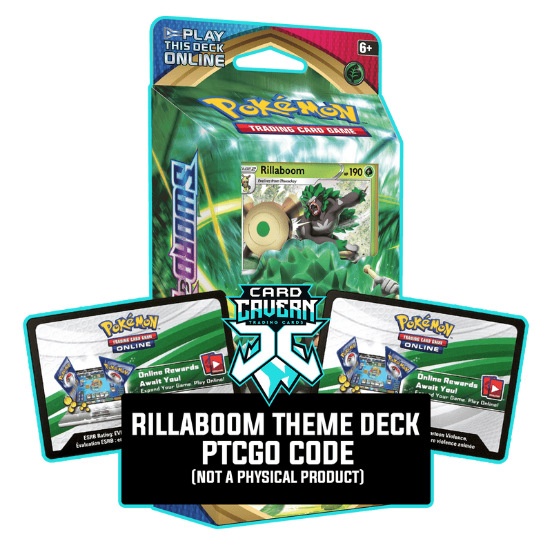 pokemon sword and shield card codes Rillaboom Theme Deck - Sword & Shield