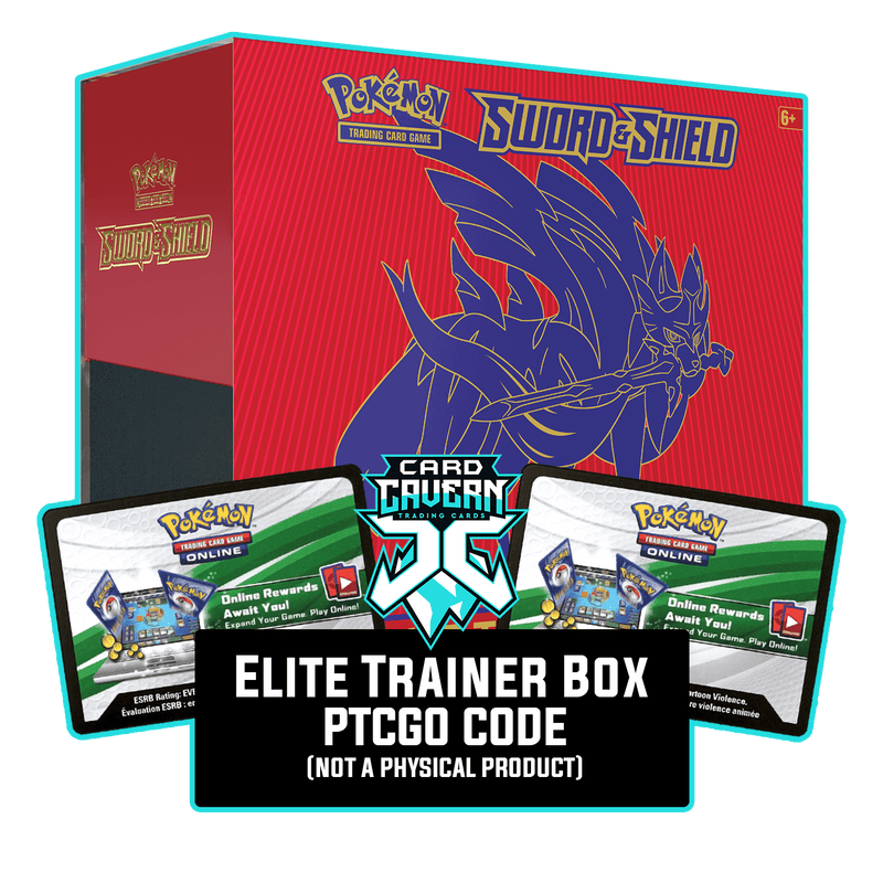 Sword & Shield ETB - Zacian - Sleeves and Deck Box PTCGL Code - Card Cavern