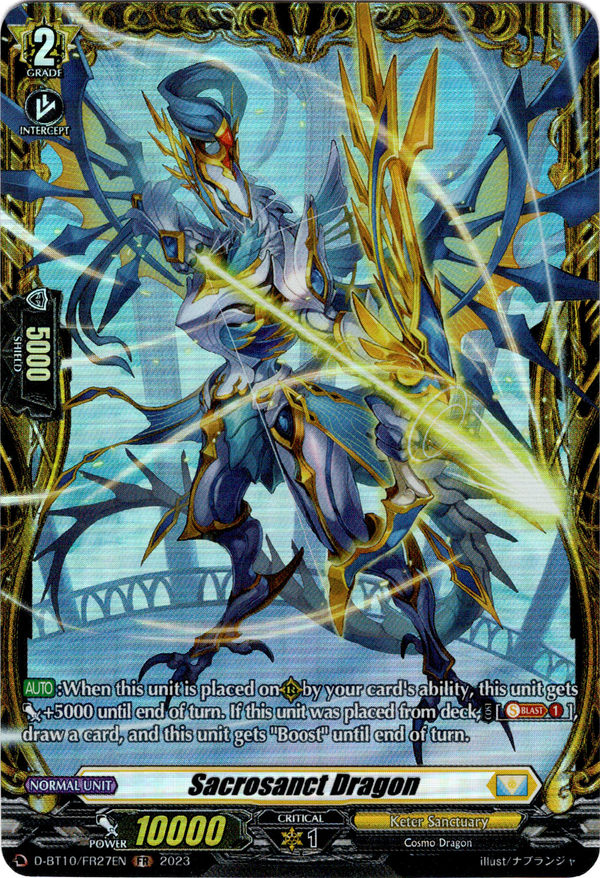 Sacrosanct Dragon - D-BT10/FR27EN - Dragon Masquerade - Card Cavern