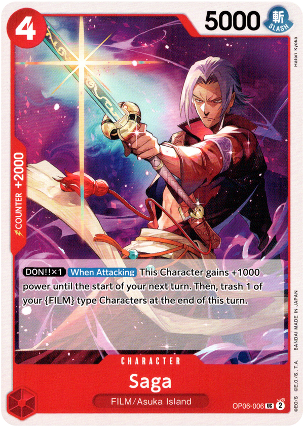 Saga - OP06-006UC - Wings of the Captain - Card Cavern