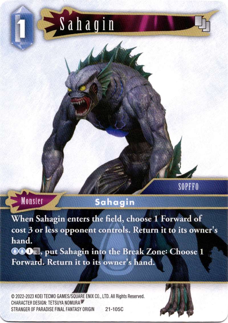 Sahagin - 21-105C - Beyond Destiny – Card Cavern Trading Cards, LLC