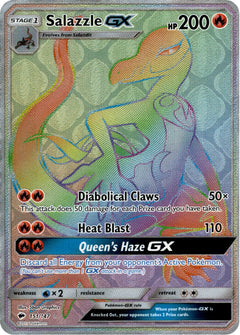 Salazzle GX Hyper Rare - 151/147 - Burning Shadows - Holo - Card Cavern