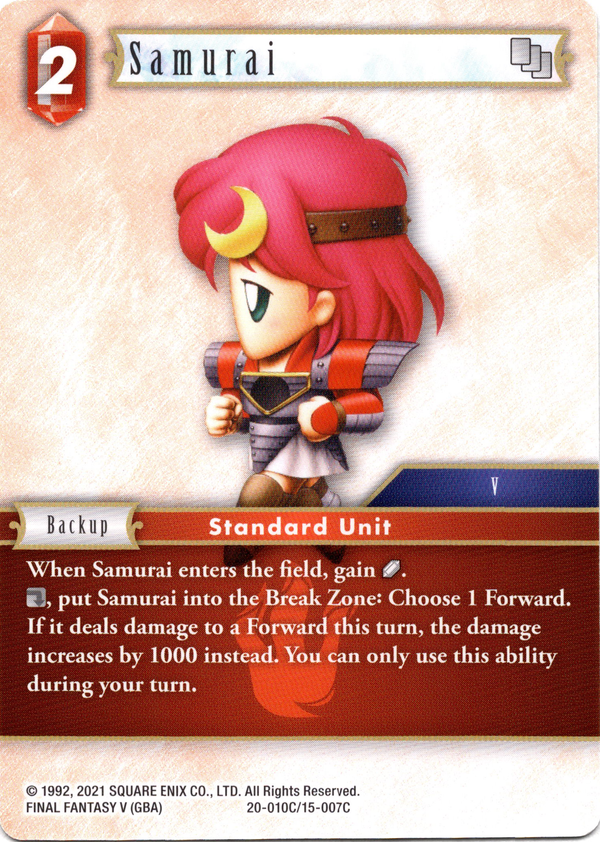 Samurai - 20-010C/15-007C - Dawn of Heroes - Card Cavern