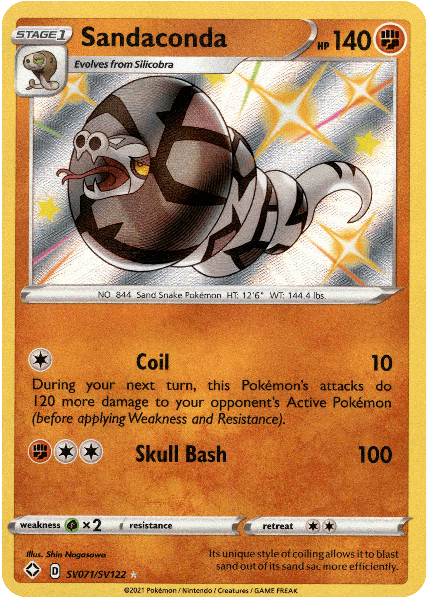 Sandaconda - SV071/SV122 - Shining Fates - Holo - Card Cavern