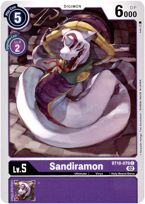 Sandiramon - BT10-079 C - Xros Encounter - Card Cavern