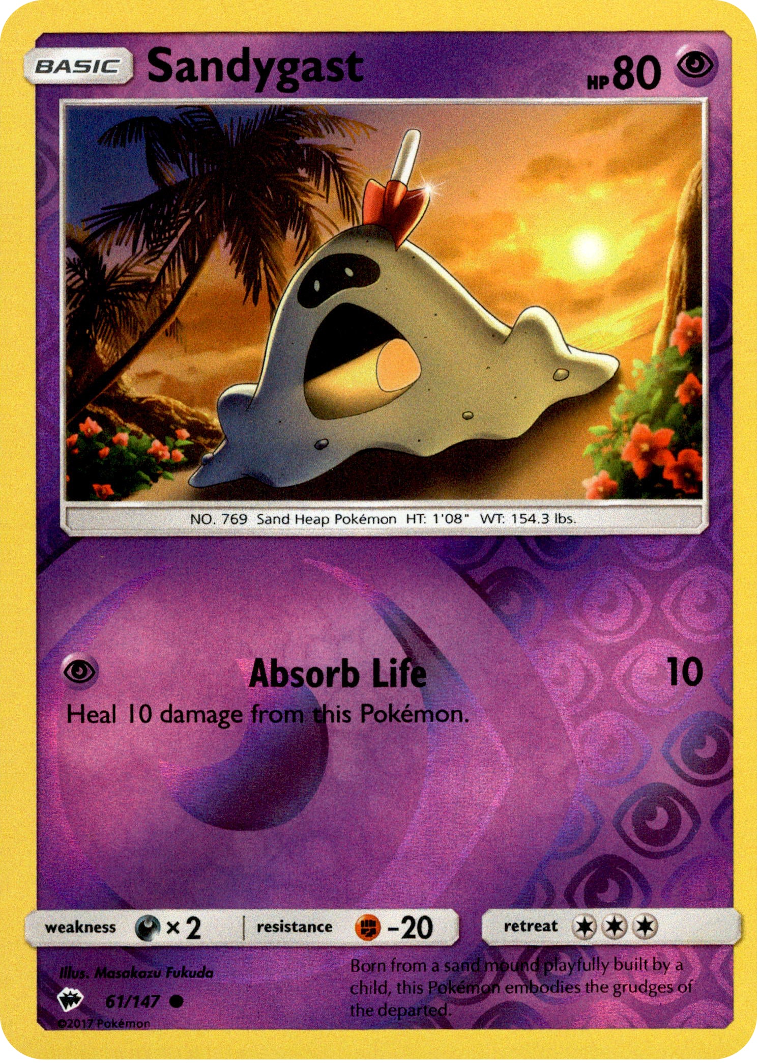 Sandygast - 61/147 - Burning Shadows - Reverse Holo - Card Cavern