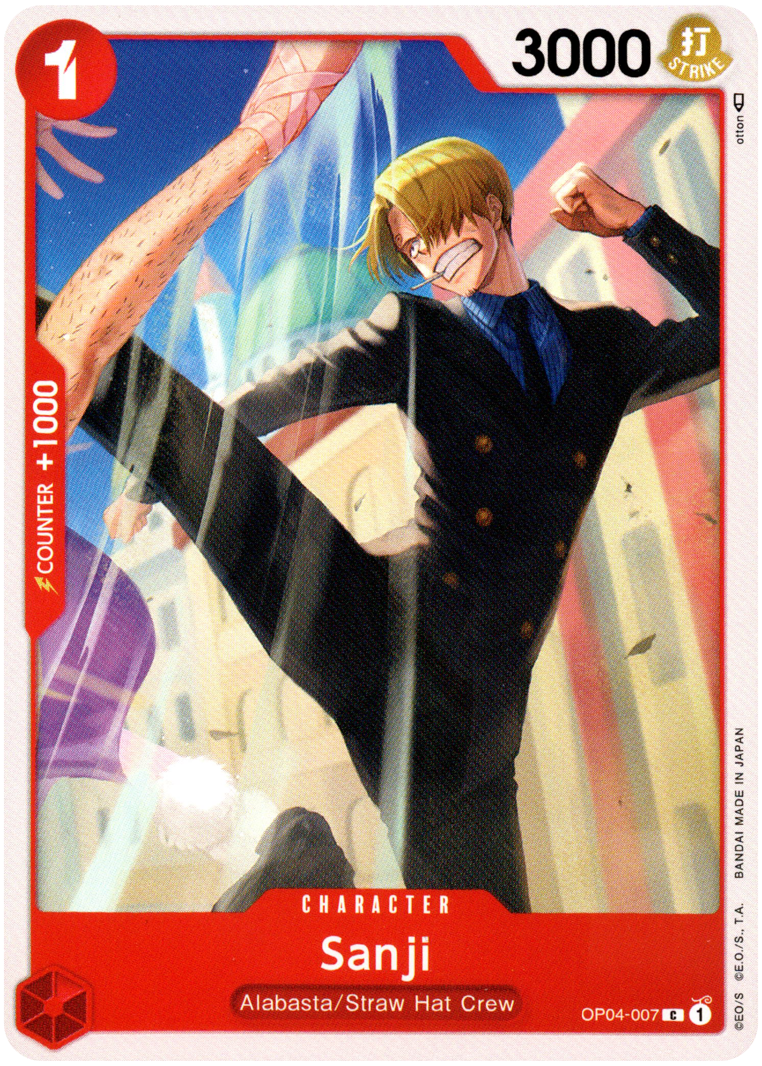 Sanji - OP04-007 C - Kingdoms of Intrigue - Card Cavern