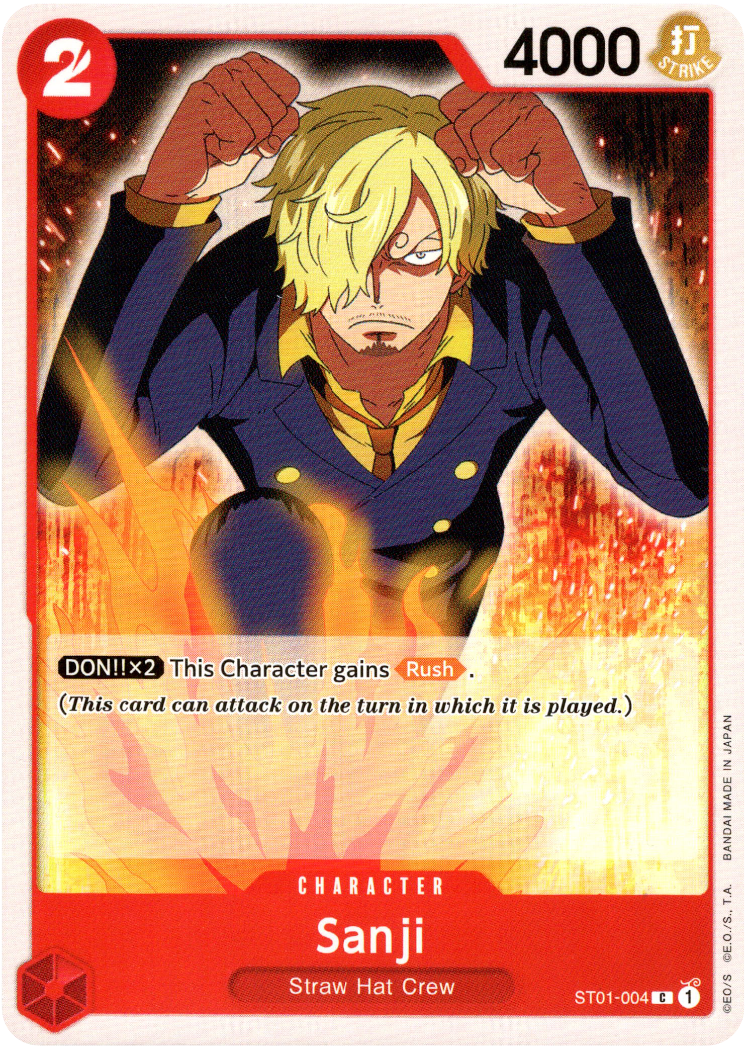 Sanji - ST01-004 C - Starter Deck - Card Cavern
