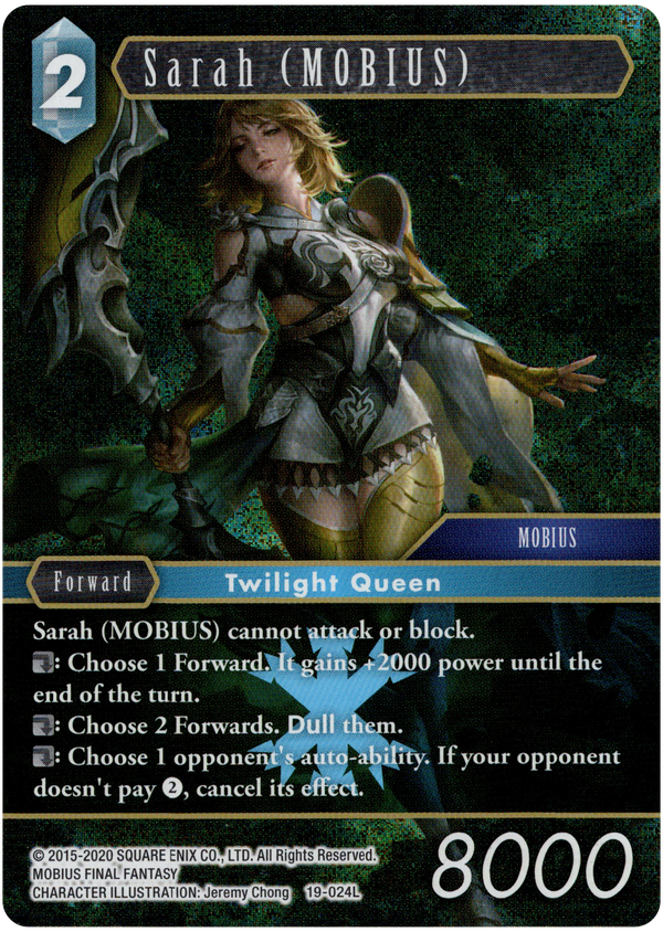 Sarah (MOBIUS) - 19-024L - From Nightmares - Foil - Card Cavern
