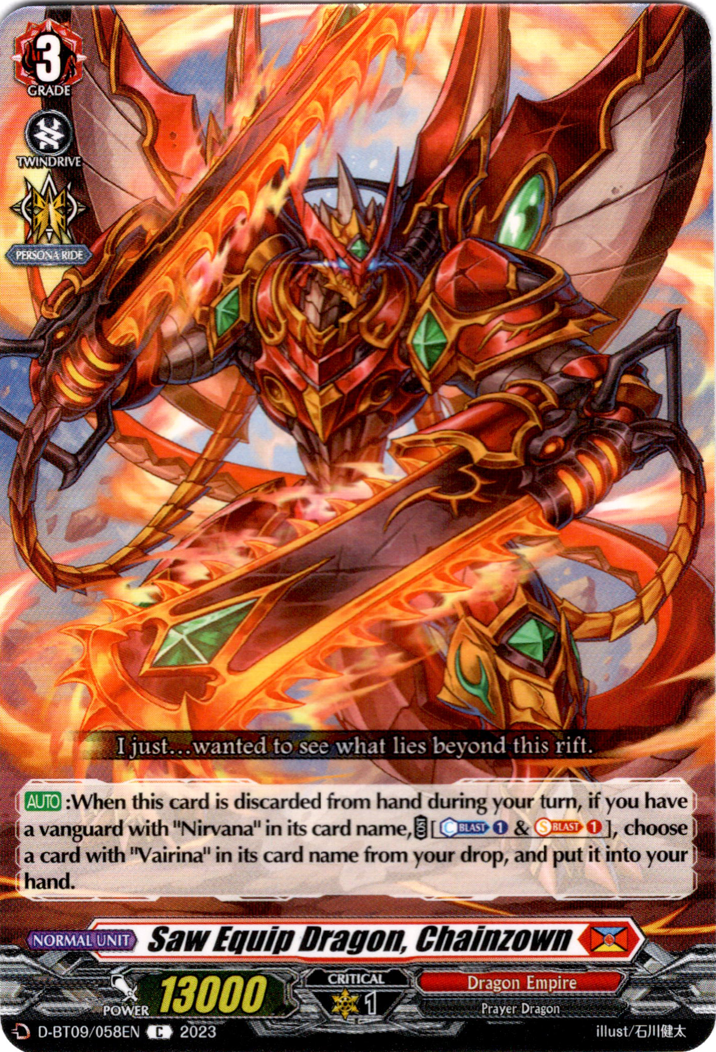 Saw Equip Dragon, Chainzown - D-BT09/058EN - Dragontree Invasion - Card Cavern