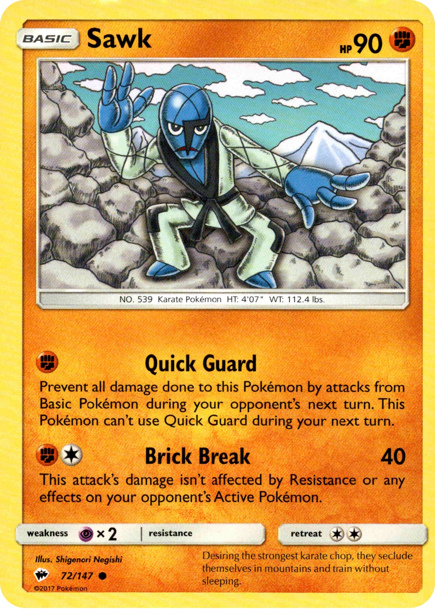 Sawk - 72/147 - Burning Shadows - Card Cavern