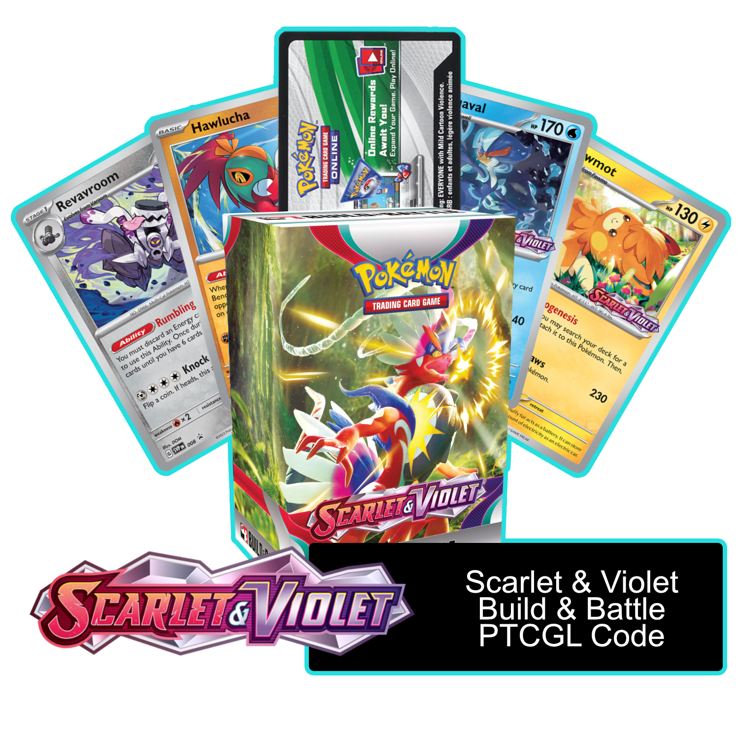 Scarlet & Violet Build & Battle Box - 1 of 4 Promos - PTCGL Code - Card Cavern