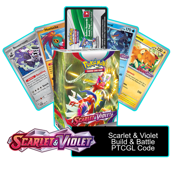 Scarlet & Violet Build & Battle Box - 1 of 4 promos - PTCGL Code - Card Cavern