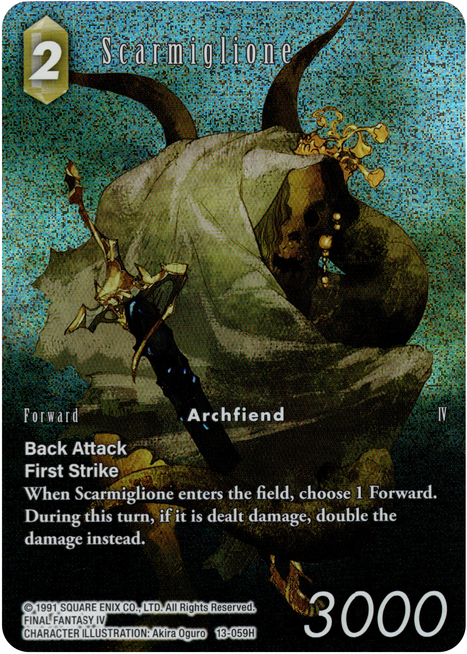 Scarmiglione Full Art - 13-059H - Opus XIII - Foil - Card Cavern