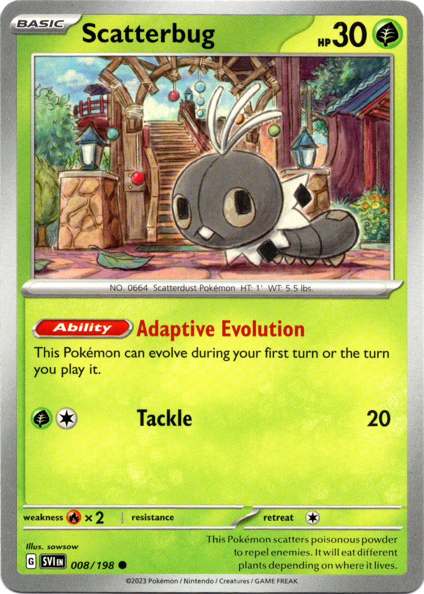 Scatterbug - 008/198 - Scarlet & Violet - Card Cavern