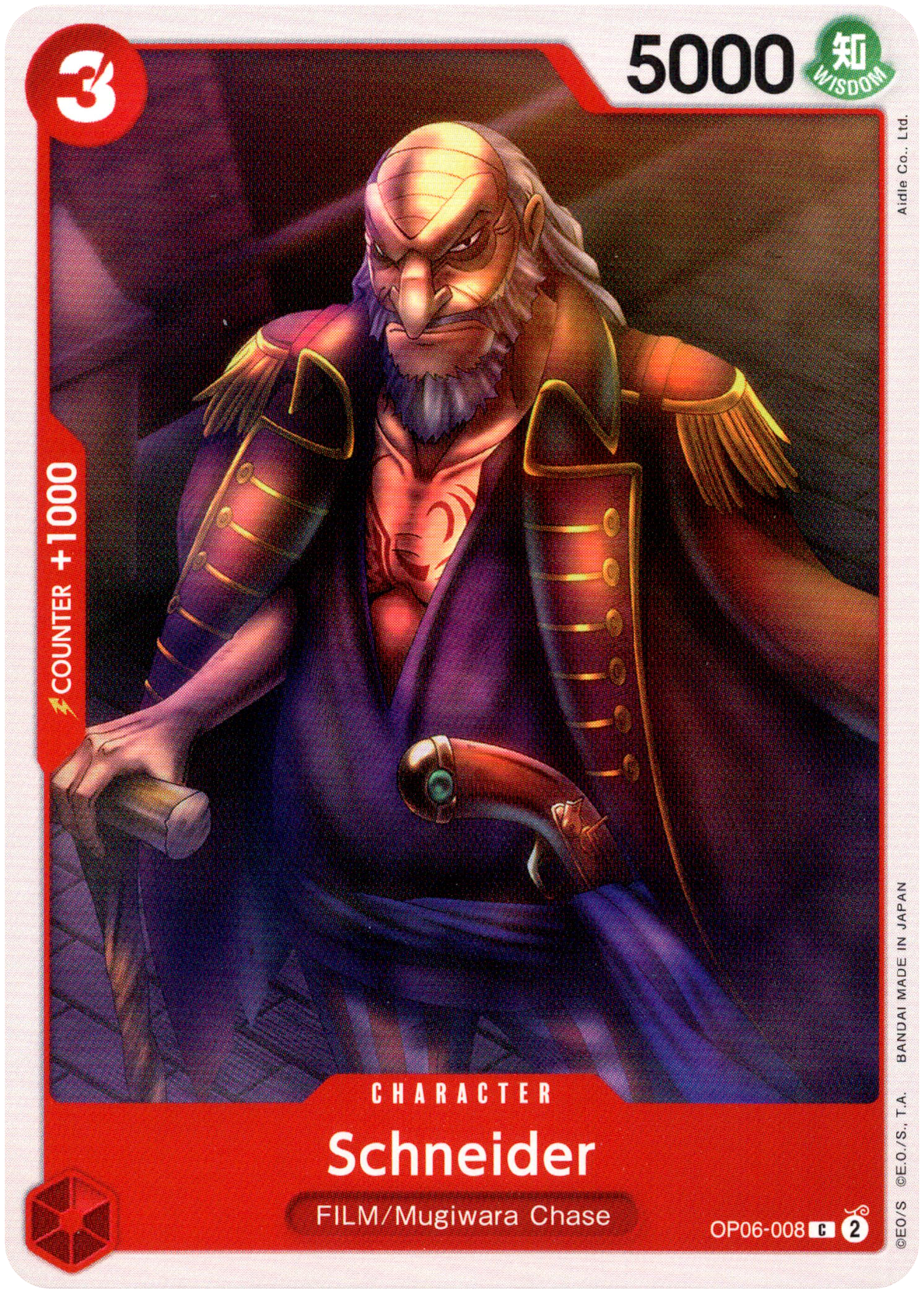 Schneider - OP06-008C - Wings of the Captain - Card Cavern