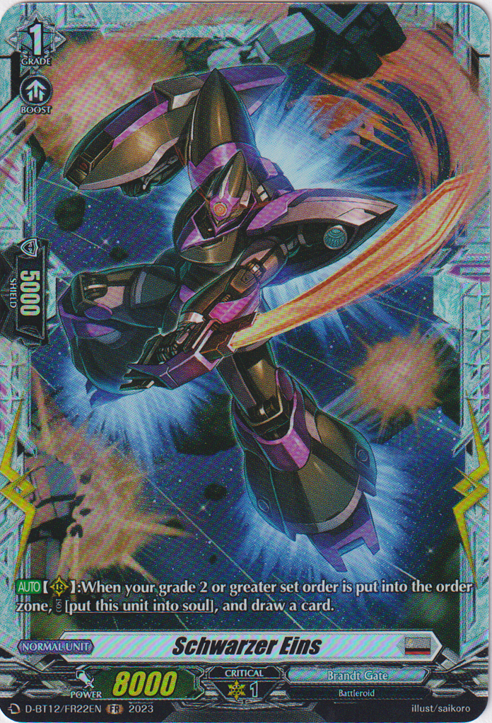 Schwarzer Eins - D-BT12/FR22EN - Evenfall Onslaught - Card Cavern