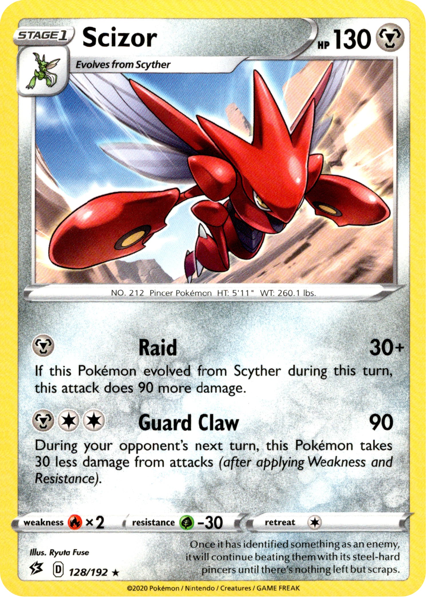 Scizor - 128/192 - Rebel Clash - Card Cavern