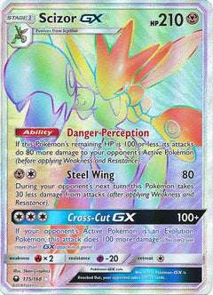 Scizor GX Hyper Rare - 175/168 - Celestial Storm - Holo - Card Cavern