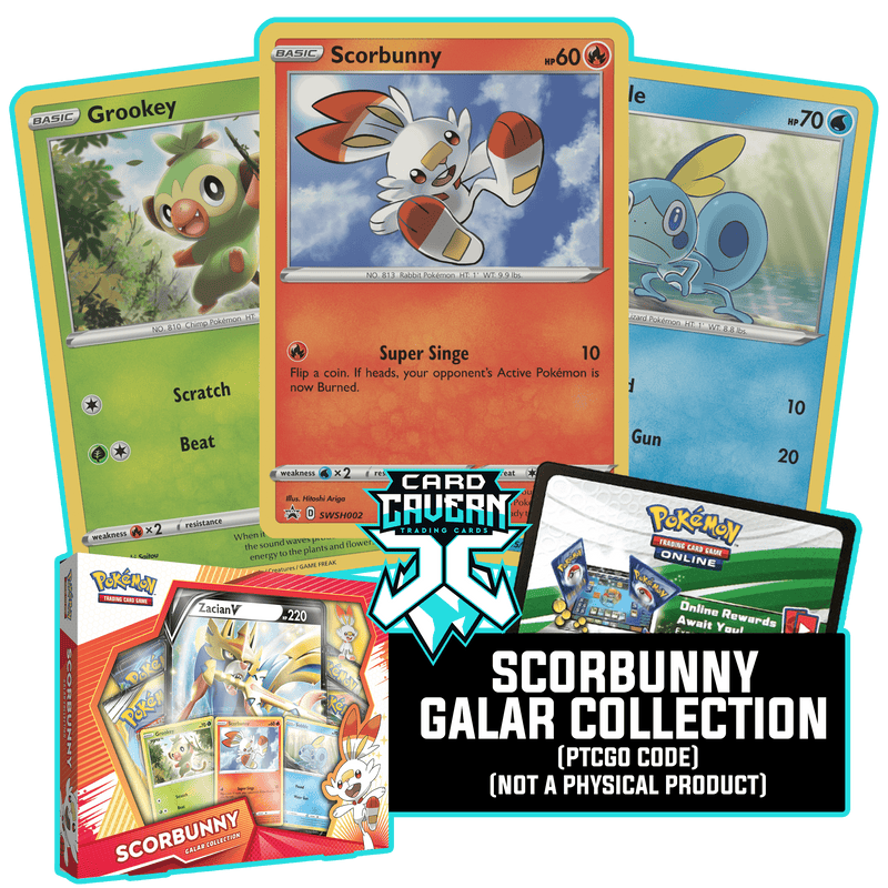 Scorbunny Galar Collection PTCGO Code Card Cavern Trading Cards, LLC Scorbunny Galar Collection PTCGO Code Card Cavern Trading Cards, LLC