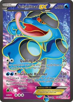Seismitoad EX Full Art - 106/111 - Furious Fists - Holo - Card Cavern