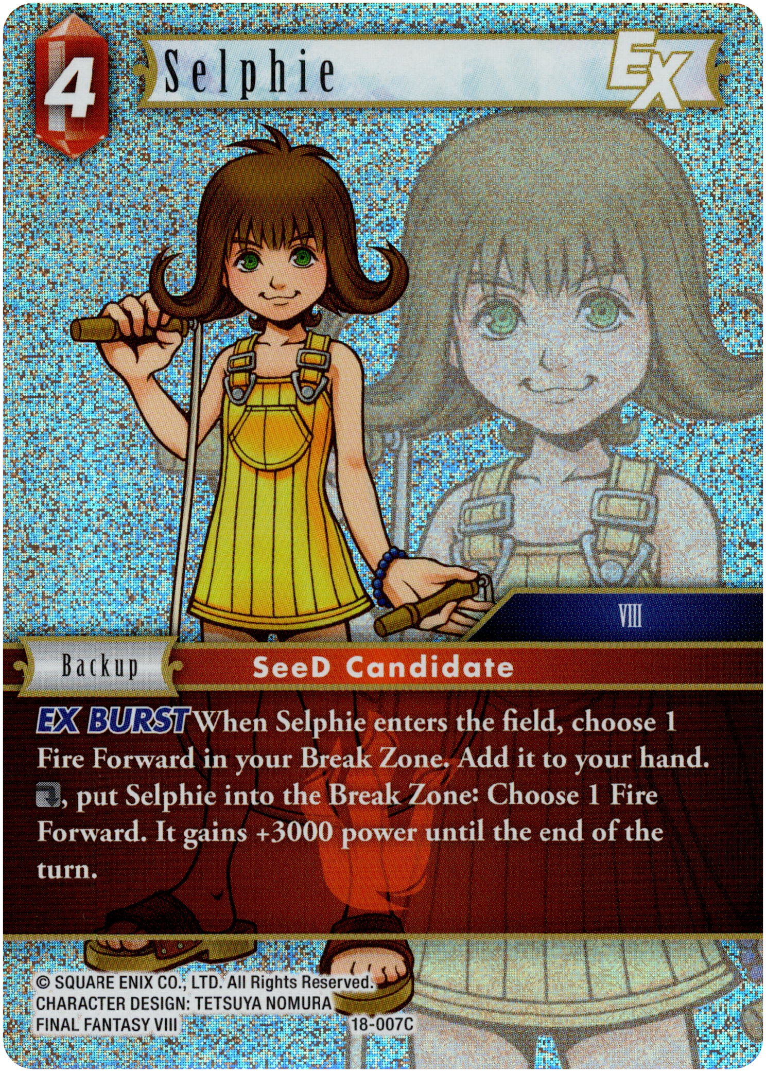 Selphie EX - 18-007C - Resurgence of Power - Foil - Card Cavern