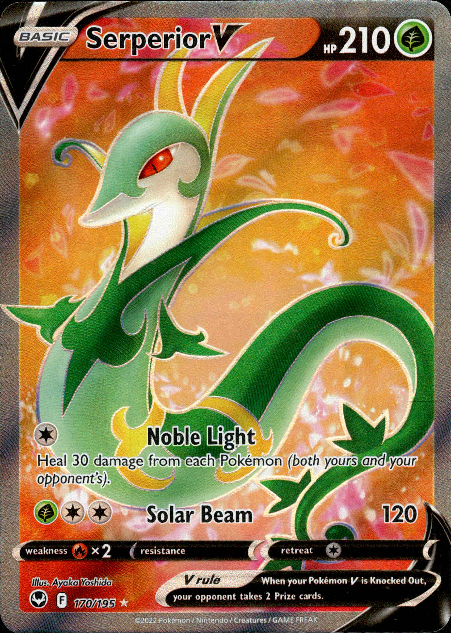 Serperior V Full Art - 170/195 - Silver Tempest - Holo - Card Cavern