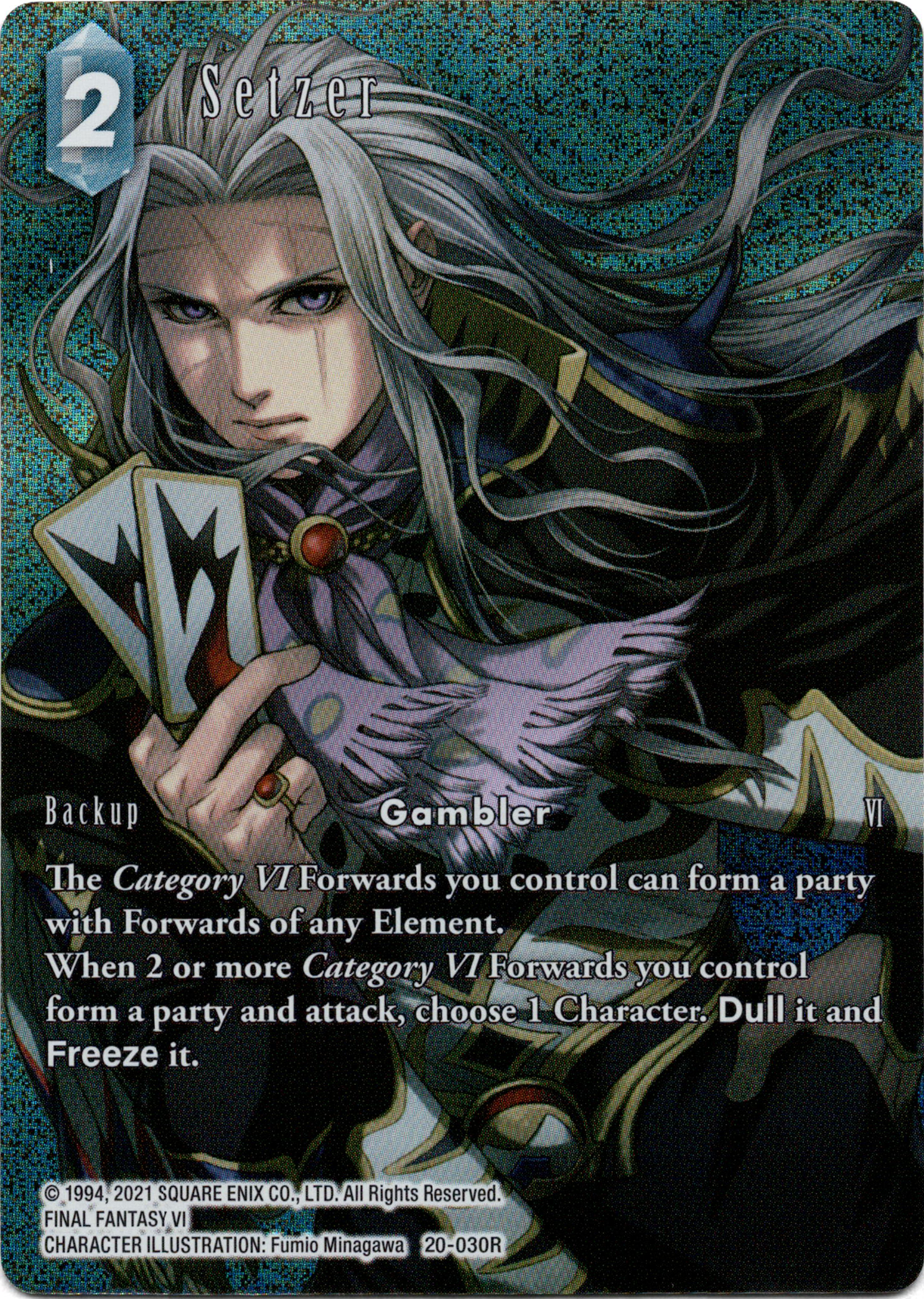 Setzer Full Art - 20-030R - Dawn of Heroes - Foil - Card Cavern
