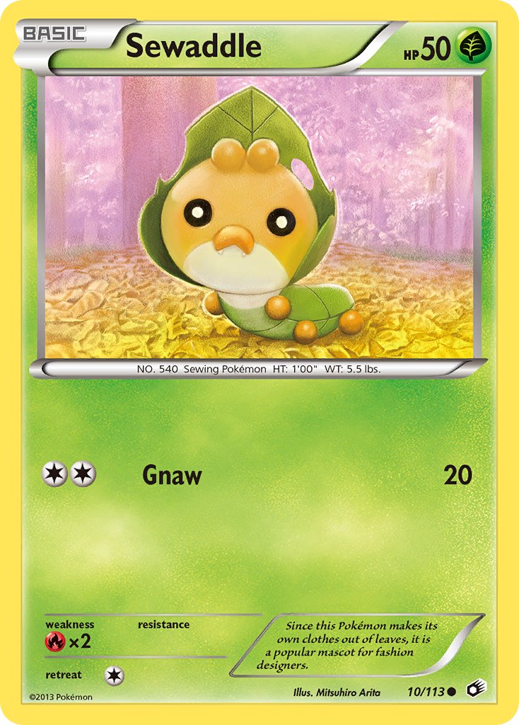 Sewaddle - 10/113 - Legendary Treasures - Card Cavern