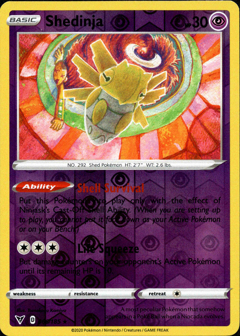 Shedinja - 066/185 - Vivid Voltage - Reverse Holo  Card Cavern Trading  Cards, LLC