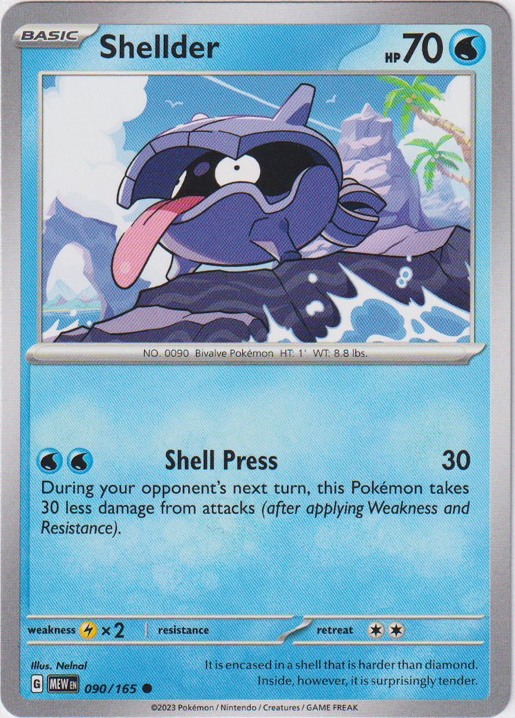 Shellder - 090/165 - Scarlet & Violet 151 - Card Cavern