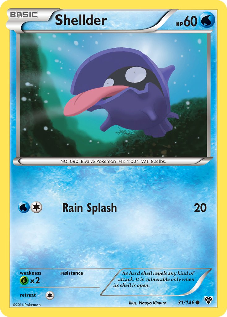 Shellder - 31/146 - XY Base - Card Cavern