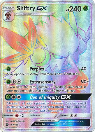 Shiftry GX Hyper Rare - 169/168 - Celestial Storm - Holo - Card Cavern