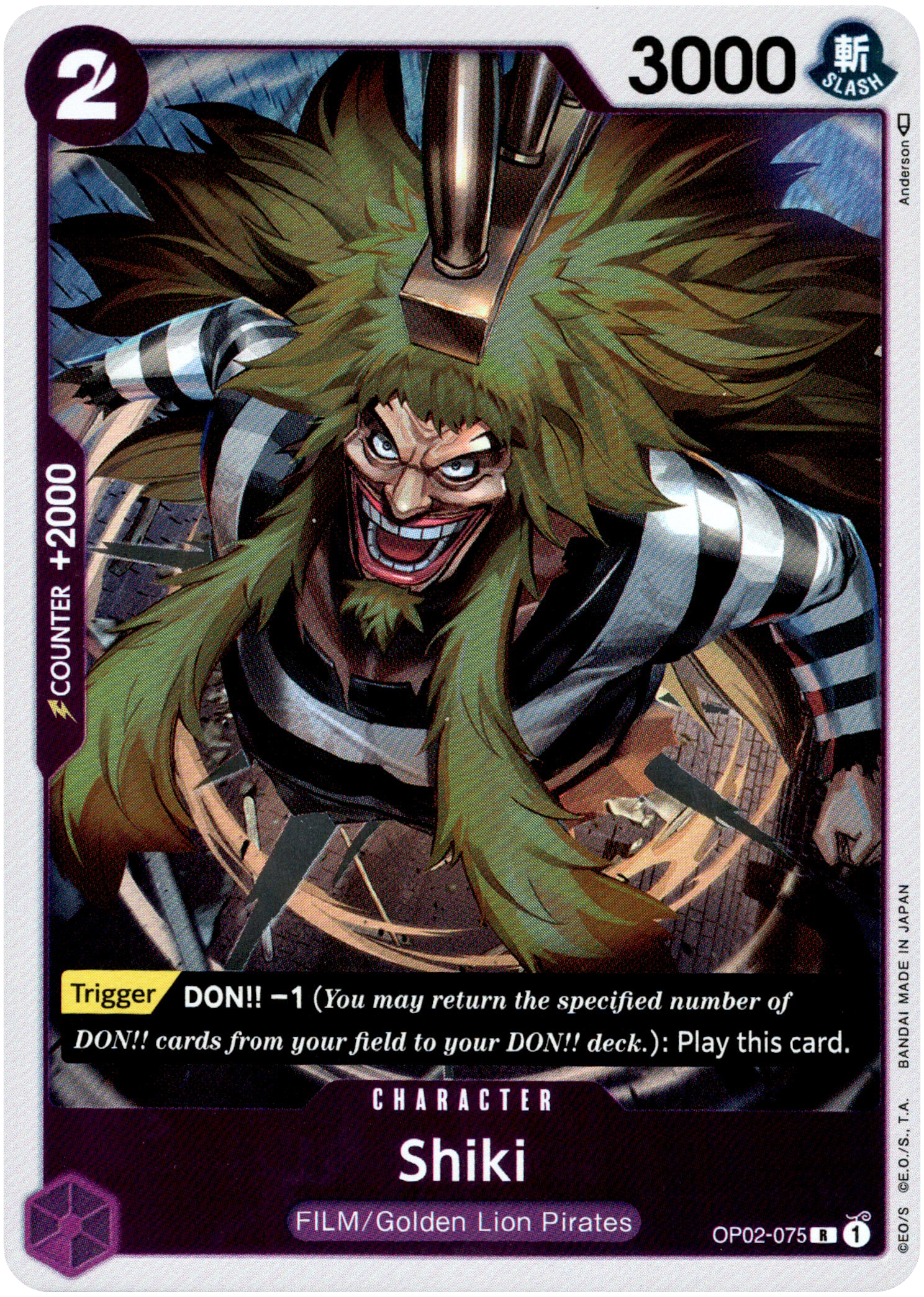 Shiki - OP02-075 - Paramount War - Foil - Card Cavern
