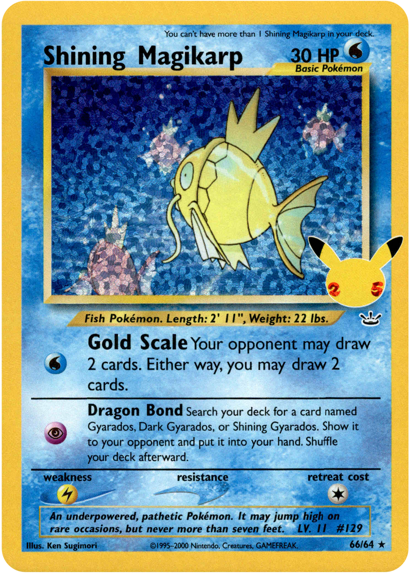 Shining Magikarp (Classic Collection) - 66/64 - Celebrations - Holo - Card Cavern