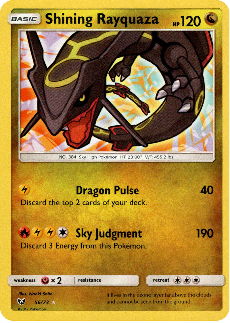 Shining Rayquaza - 56/73 - Shining Legends - Card Cavern
