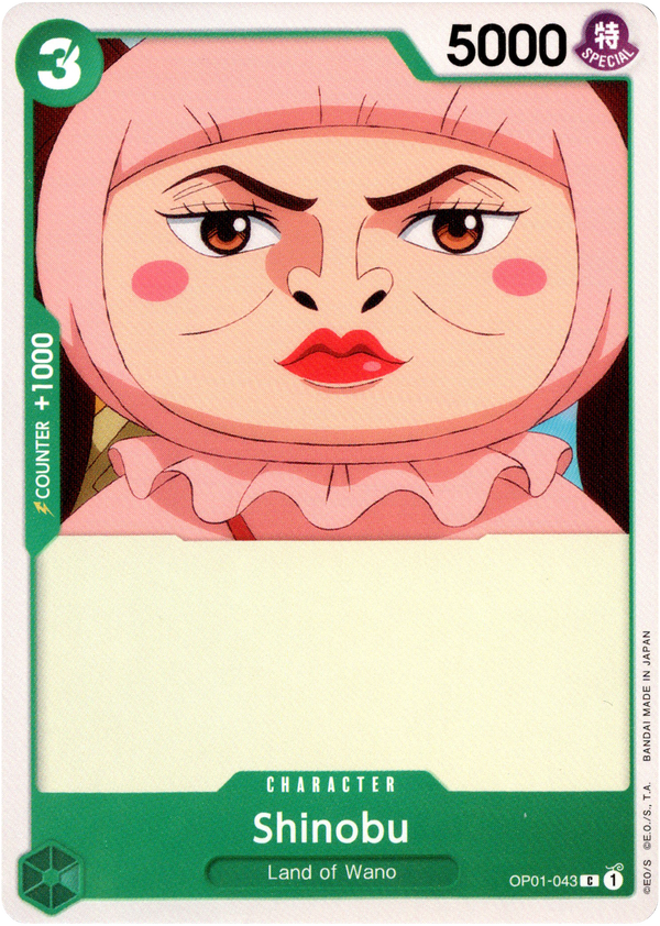 Shinobu - OP01-043 C - Romance Dawn - Card Cavern