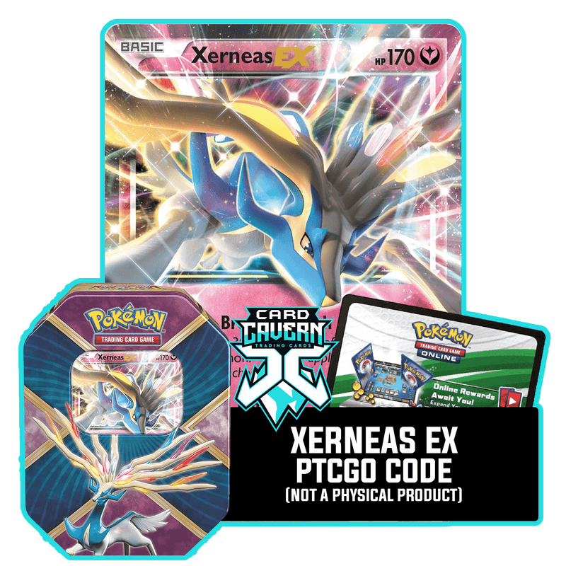 Shiny Kalos Tin: Xerneas EX - Rainbow Team Deck - PTCGO Code - Card Cavern