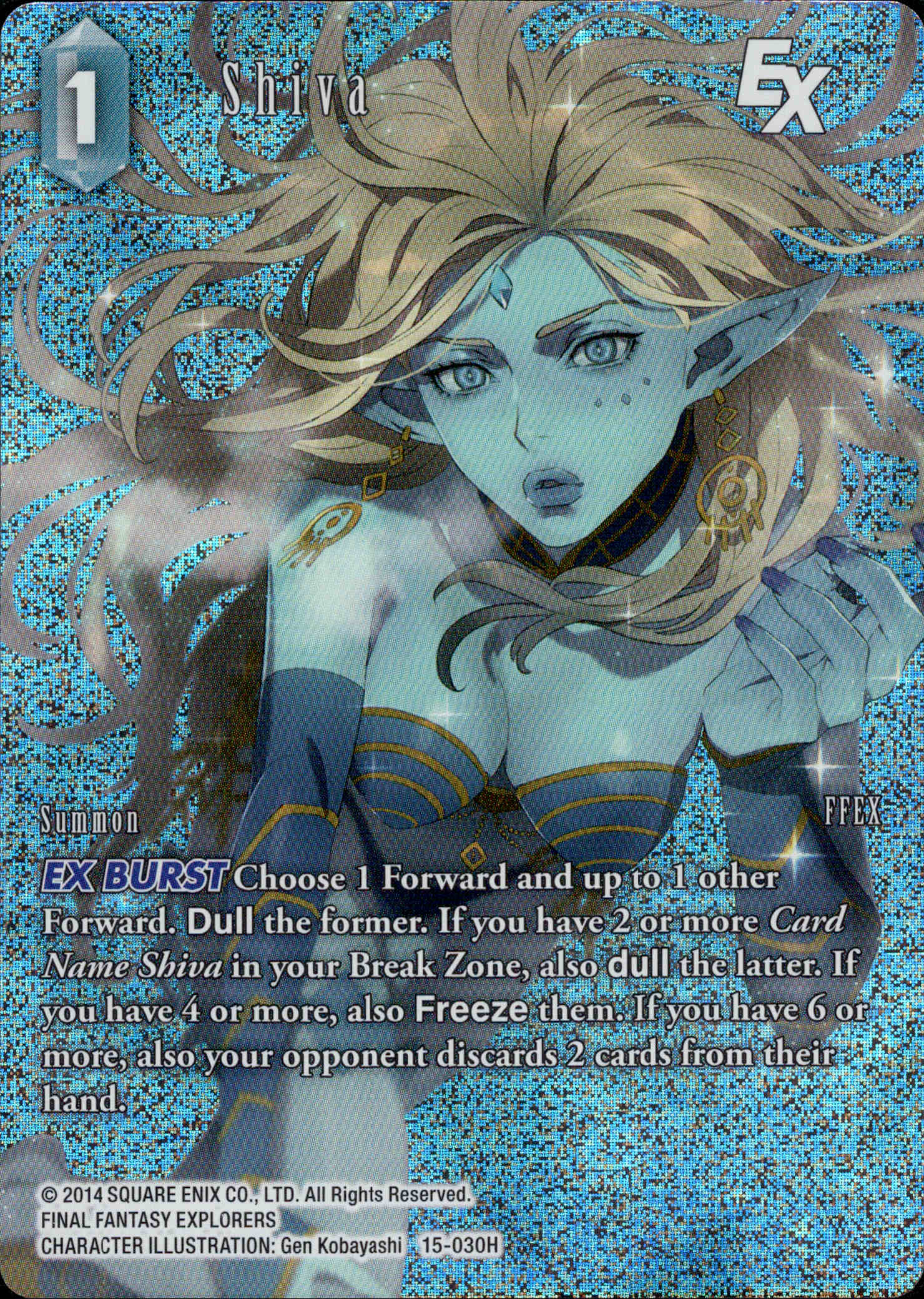 Shiva Full Art - 15-030H - Crystal Dominion - Foil - Card Cavern