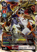 Shoutmon X7 - BT11-019 SR - Dimensional Phase - Foil - Card Cavern