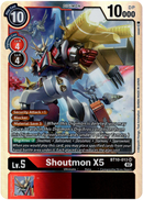 Shoutmon X5 - BT10-013 SR - Xros Encounter - Foil - Card Cavern