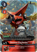 Shoutmon (King Version) Alternate Art - BT10-111 SCR - Xros Encounter - Foil - Card Cavern